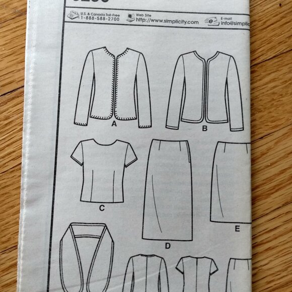 Skirt Top Cardigan Jacket Sewing Pattern Size 8-18 New Look 6290 UNCUT - Picture 8 of 9